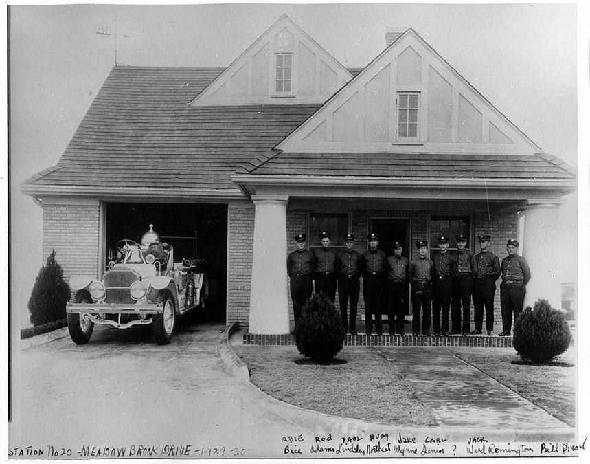 1929 Photo of Fire Station No. 20